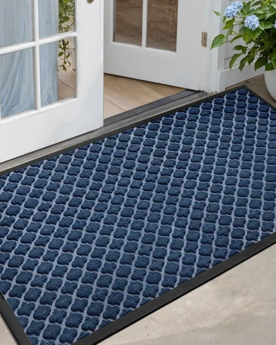 Vista 32 de DEXI Felpudo para puerta delantera, entrada exterior, 32 x 48 pulgadas Marrón