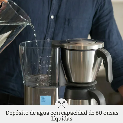 Vista 7 de Breville BDC450BSS Cafetera de precisión con jarra térmica, de goteo, 60 oz, acero inoxidable cepillado