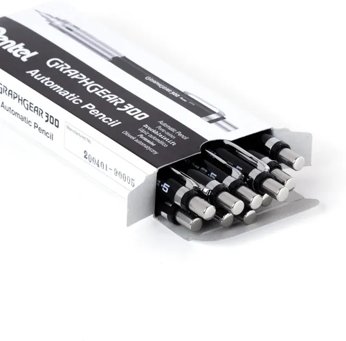 Vista 2 de Pentel GraphGear 300 - Portaminas, caja de 12 lápices, color negro (0.020 in)