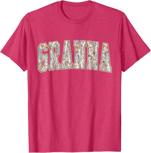 Vista 27 de Granna - Camiseta retro para el día de la madre Negro