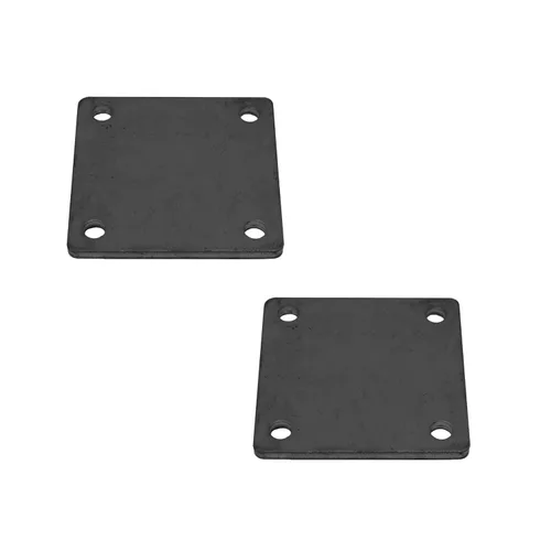 Vista 3 de Placa base de metal cuadrada soldable de 8 x 8 pulgadas, placa de acero A36, base de placa de acero de alta calidad para soporte de estructura, 2