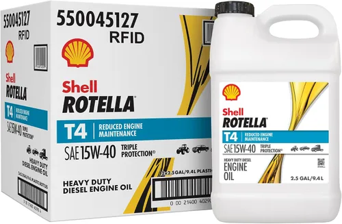 Vista 7 de Shell Rotella T4 Triple Protection 15W-40 Aceite de motor, 1 cuarto de galón (paquete de 6)