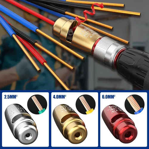 Vista 2 de Blendixy - Herramienta de pelado de cables Wirnigpro - Conector de torsión de alambre, pelacables profesional de cableado, pelacables y tornador