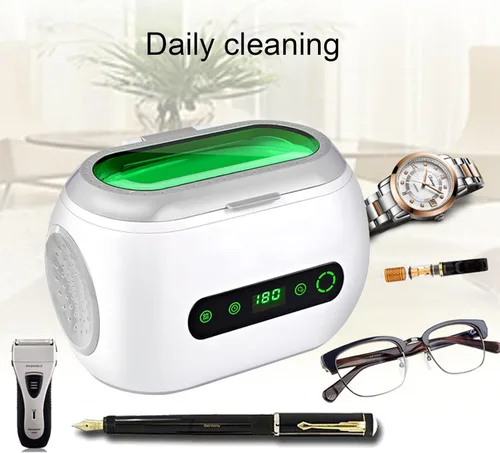 Vista 7 de Limpiador ultrasónico profesional para joyas (oro o plata), limpiador de lentes domésticos, herramienta de solución sónico portátil para limpieza