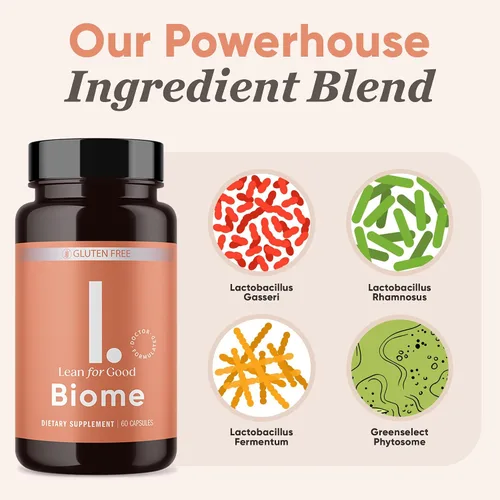 Vista 6 de Biome, fórmula probiótica de 9 cepas, apoya un microbioma intestinal equilibrado, potentes probióticos intestinales con fitosoma Greenselect - 60