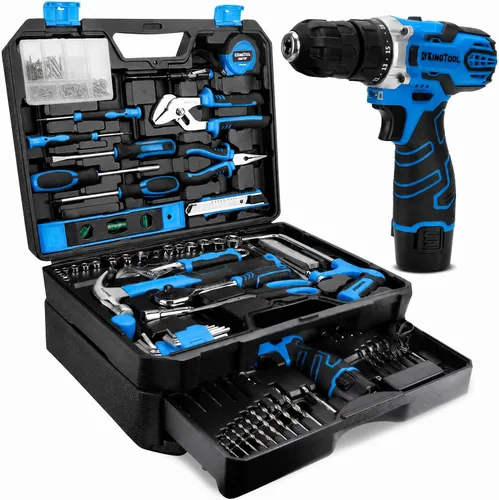 Vista 11 de KingTool Juego de herramientas de 276 piezas con taladro eléctrico