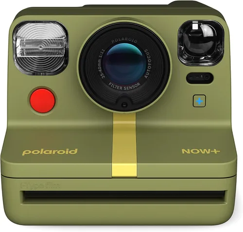 Vista 15 de Polaroid Now+ de segunda generación I-Type Cámara instantánea de película Bluetooth con control de aplicación - Blanca (9077)