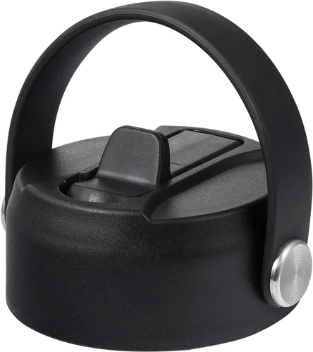 Vista 6 de Tapa de popote para botellas Hydroflask de 32/40 onzas, tapa de repuesto sin BPA con mango flexible, paquete de 2 tapas para sorbos Hydro Flask