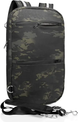 Vista 12 de Bolsa FLEX Faraday para laptops, tabletas y dispositivos electrónicos de tamaño mediano ~ Defensa de seguimiento/piratería ~ Backwoods Camo