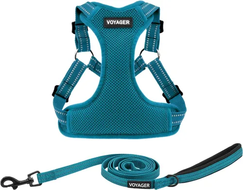 Vista 14 de [Usado] Best Pet Supplies Voyager - Arnés ajustable, transpirable, antitirones, para perros pequeños, medianos y grandes, para caminar, trotar