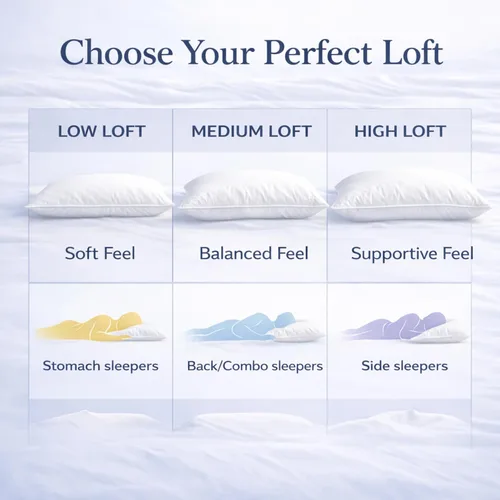 Vista 5 de East Coast Bedding Almohada de plumón 100% blanca, sin plumas, fabricada en Estados Unidos, potencia de relleno de 600, carcasa de algodón de 400