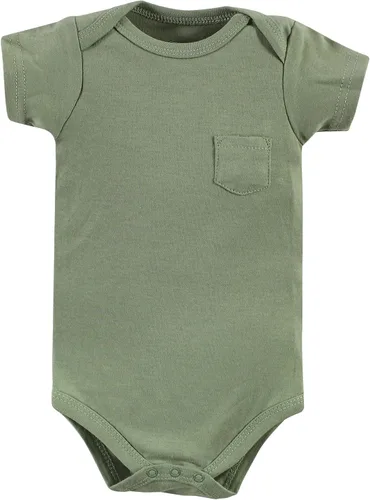 Vista 6 de Hudson Baby - Mamelucos de algodón para bebés niñas, Animales del bosque, paquete de 5