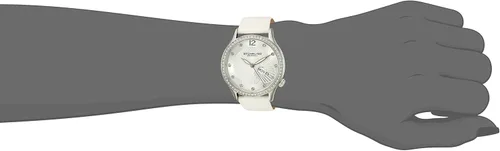 Vista 2 de Stuhrling Original Reloj blanco de cuarzo con pantalla analógica 801.01 para mujer, BlancoPlata, Movimiento de cuarzo