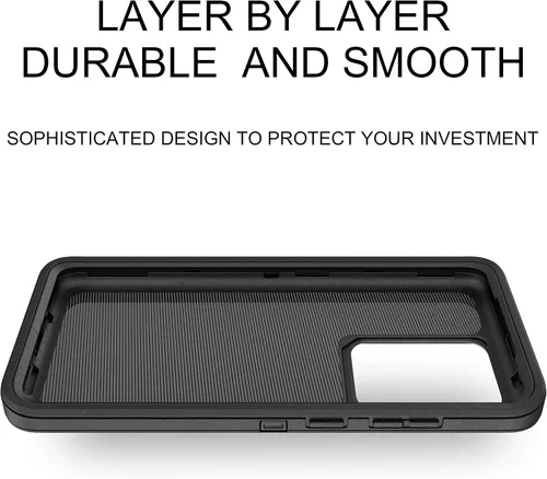 Vista 7 de MXX Funda resistente para Samsung Galaxy S20 Ultra (sin protector de pantalla) contra caídas Funda resistente para Galaxy S20 Ultra 5G (negro)