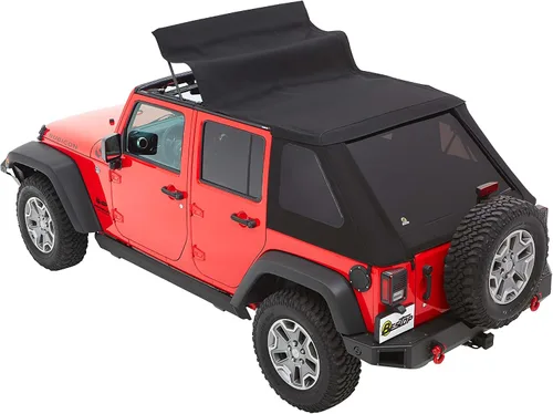 Vista 3 de Bestop 56853-35 - Toldo Trektop Black Diamond para Jeep Wrangler JK Unlimited de 4 puertas 2007-2018