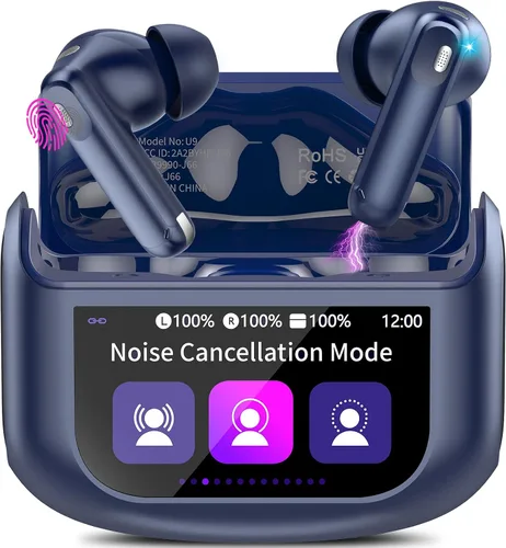 Vista 10 de Auriculares inalámbricos con cancelación activa de ruido 48H con pantalla