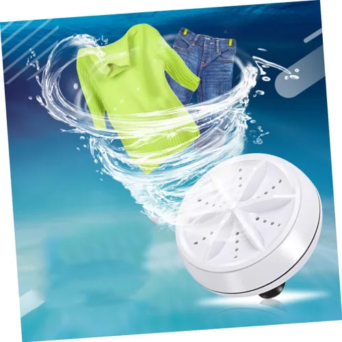 Vista 7 de LIFKOME Mini lavadora portátil limpiador para viaje máquina de sonido para adultos Lavadora portátil Mini lavadora secadora Cable USB