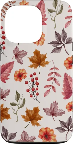 Vista 10 de Halloween Pattern Fall Leaves Pattern - Autumn Season Case for iPhone 17