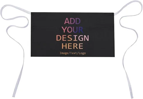 Vista 13 de Delantal personalizado con bolsillos para mujeres y hombres, diseño personalizado de tu imagen texto logotipo para cocina delantales de cocina