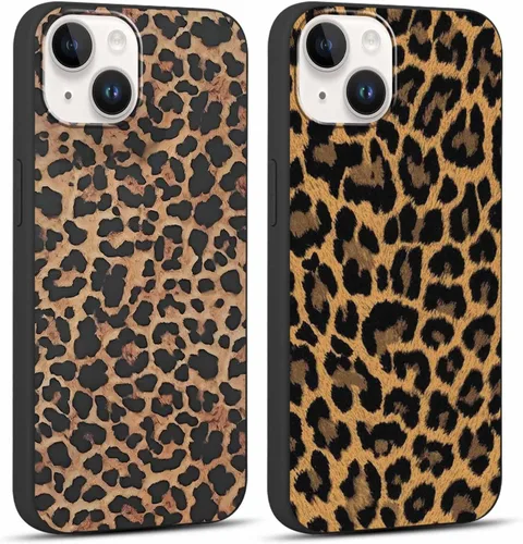 Vista 54 de Paquete de 2 fundas de teléfono con bonito estampado de guepardo para iPhone 7/8/SE 2020 / SE 2022 de 4.7 pulgadas, diseño de leopardo de lujo
