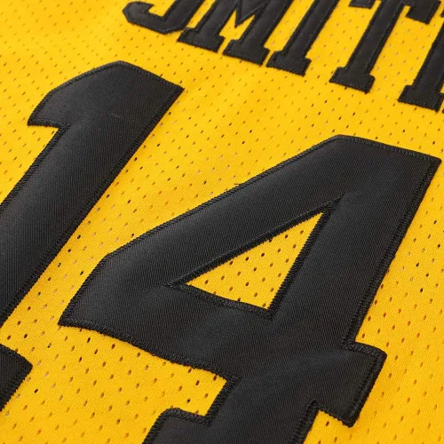 Vista 2 de Generies 14 The Fresh Prince of Bel Air Academy - Camiseta de baloncesto para hombre color negro Amarillo