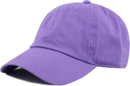 Vista 2 de Gelante Gorras de béisbol, 100% algodón, lisas, en blanco, tamaño ajustable, lote al por mayor, paquete de 12