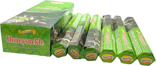 Vista 24 de Govinda – Incienso – Aqua Fresh – 120 varillas de incienso, incienso premium, revestimiento de masala