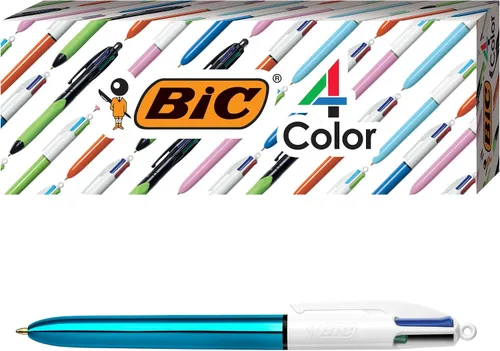 Vista 10 de BIC Bolígrafo retráctil Pro de 4 colores, surtido, paquete de 3