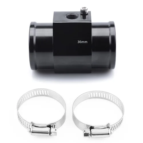 Vista 14 de Adaptador de abrazadera para sensor de temperatura de agua de aluminio, tubo de unión de temperatura de agua, medidor de temperatura, abrazaderas