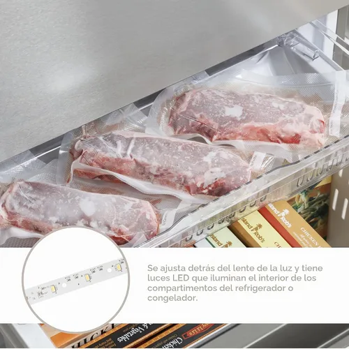 Vista 3 de GE WR55X26671 Placa de luz para refrigerador, pieza original del fabricante de equipos originales (OEM) genuina