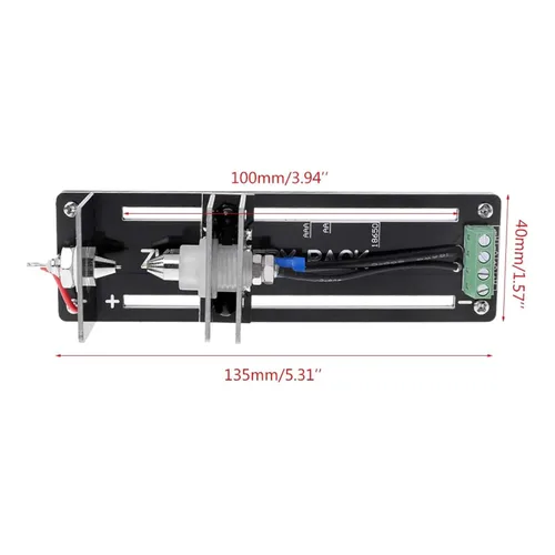 Vista 5 de Versátil soporte de prueba de capacidad de resistencia de batería de 4 cables para baterías AAA AA 21700 26650 18650 AA A+/A; V +/V- Interfaces