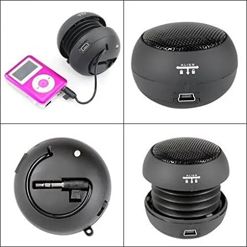 Vista 6 de Altavoz con cable portátil multimedia de audio recargable negro compatible con GreatCall Jitterbug Flip