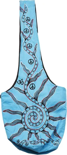 Vista 3 de Mandala Crafts Bolso hippie para mujer - Bolso bohemio tipo hobo cruzado para mujer