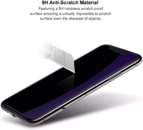 Vista 5 de Protector de pantalla de vidrio templado para iPhone 13 Mini, anti luz azul [protección ocular] ZenHoo