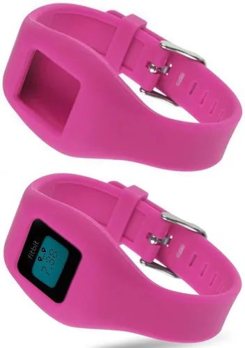 Vista 4 de QGHXO Pulsera de hebilla para Fitbit Zip, correa de silicona de repuesto con cierre de reloj cromado y hebilla de cierre para Fitbit Zip