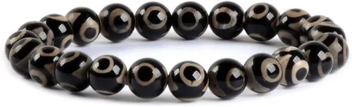 Vista 67 de Justinstones Gem - Pulsera elástica de cuentas redondas de piedras semipreciosas de 8 mm, unisex, de 17.78 cm Turmalina negra de grado A