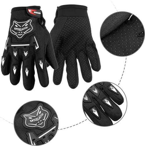 Vista 5 de Frienda Guantes deportivos de invierno para niños, guantes de carreras de deportes de potencia, guantes de motocross, guantes de bicicleta sucia