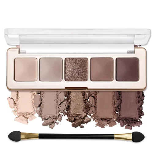 Vista 24 de Erinde Paleta de maquillaje de sombra de ojos de 9 colores con purpurina y lavanda brillante y mate, violeta, malva, púrpura oscura, plateado