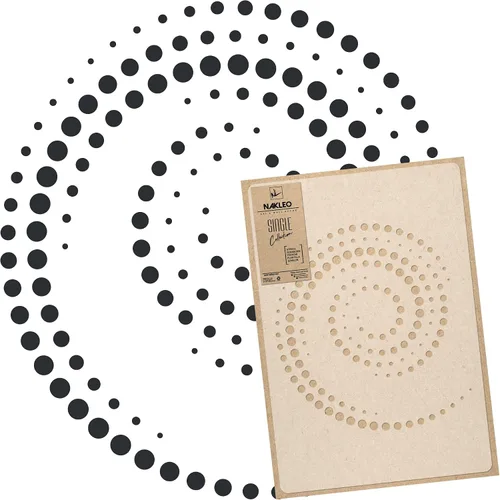 Vista 8 de NAKLEO Plantilla de pared de plástico reutilizable - 17 x 25 pulgadas - Rama frontal de hoja de helecho 2 - Patrón de papel tapiz grande