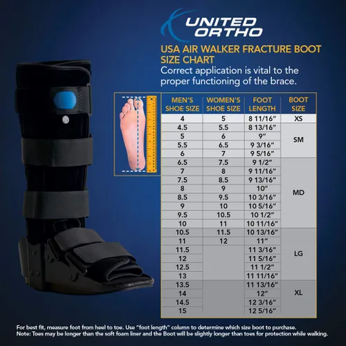 Vista 6 de United Ortho 12105 - Botas de aire estándar, talla M