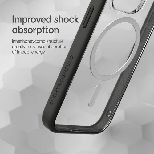 Vista 2 de RhinoShield Funda modular compatible con MagSafe para [iPhone 15 Pro Max] Mod NX - Fuerza de tracción magnética superior, cubierta protectora