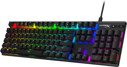 Vista 3 de HyperX Alloy Origins - Teclado mecánico para juegos, luz controlada por software y personalización macro, factor de forma compacto, retroiluminación