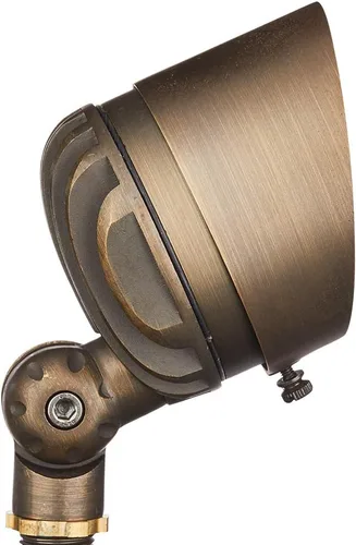 Vista 3 de VOLT G4 Infiniti - Foco LED de latón fundido de 12 V (bronce) para exteriores, 500 lúmenes, 2700 K, blanco cálido para iluminación de paisaje