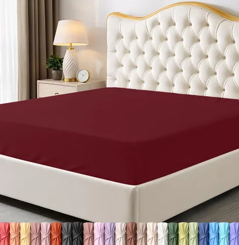 Vista 40 de Utopia Bedding - Paquete a granel de 2 sábanas bajeras ajustadas de microfibra cepillada suave con bolsillos profundos, resistentes al encogimiento