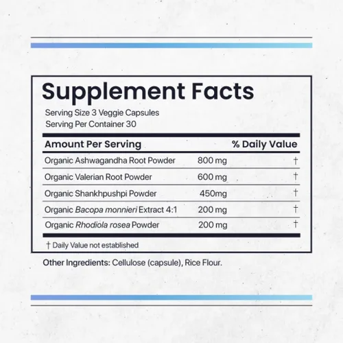 Vista 7 de Nature's Pure Blend Suplementos de Ashwagandha – Raíz y extracto orgánico de Ashwagandha para mujeres y hombres – Alivio del estrés, sueño y apoyo