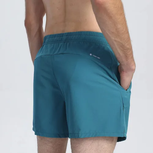 Vista 5 de ZACAGO Pantalones cortos de correr ligeros para hombre de secado rápido para gimnasio
