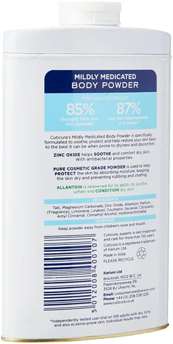 Vista 3 de Cuticura Talco ligeramente medicado 8.82 oz por Cuticura