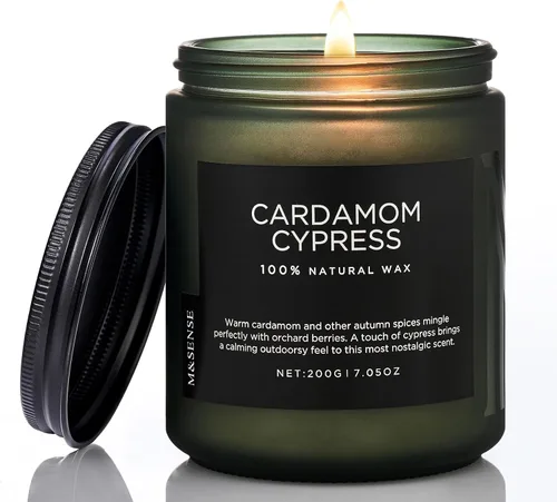 Vista 27 de M&SENSE Ode to Winter - Vela perfumada para el hogar, cera de soja natural, mecha de algodón, aroma de invierno, 7.05 onzas hasta 50 horas de tiempo
