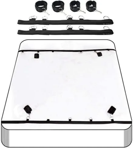 Vista 2 de Lazos de cama sexual para parejas adultas, cuerda y cuerda de tobillo y manguito de sujeción para tobillos, ligas sexuales, BDSM, puños de pierna