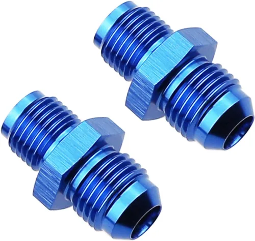 Vista 12 de Adaptador de ajuste de tubo de aluminio -4AN AN4 macho acampanado a rosca macho de 5/8 x 18 con asiento invertido, conector acampanado invertido
